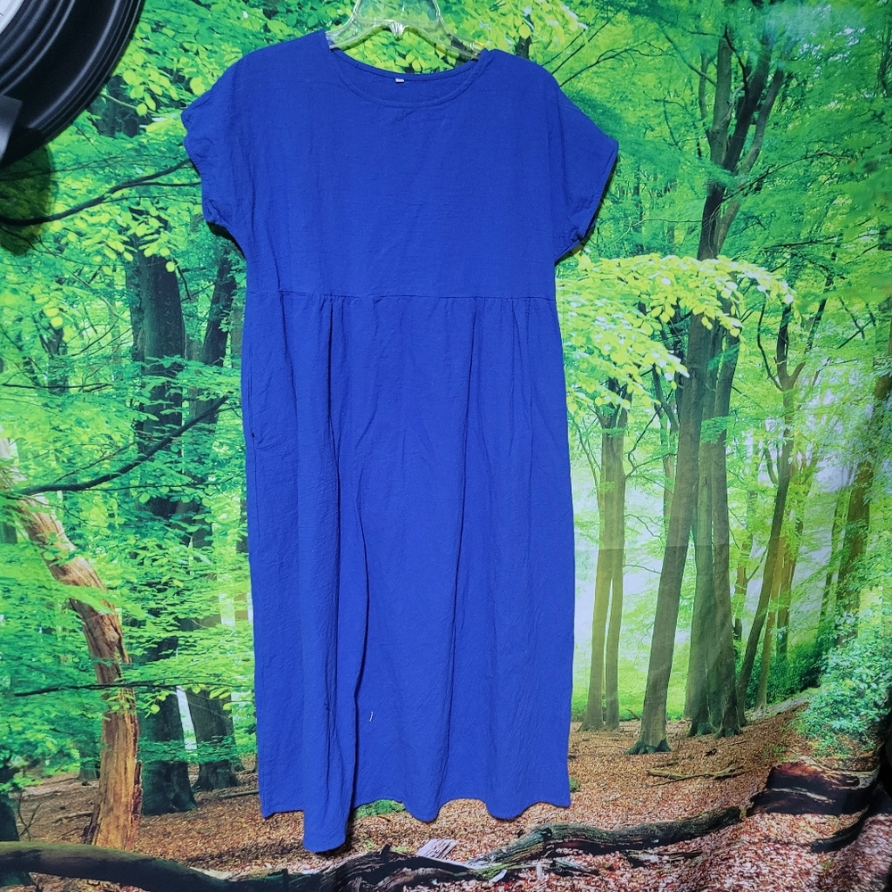(3322) No name tag, Dress, Blue. XXL,